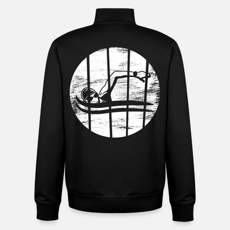 Float Drawing - Unisex Organic Zip Sweatshirt by Stanley/Stella - black