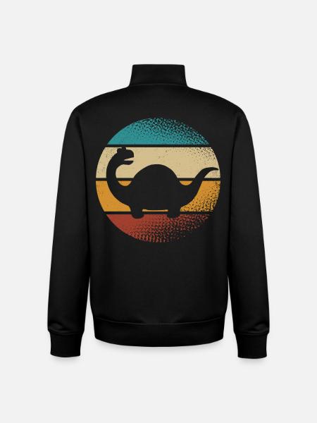 Dino Dinosaurs - Unisex Organic Zip Sweatshirt by Stanley/Stella - black