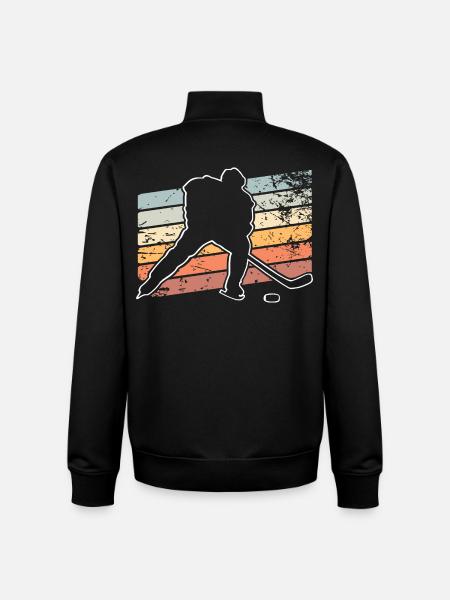 Eishockey  - Unisex Organic Zip Sweatshirt by Stanley/Stella - black