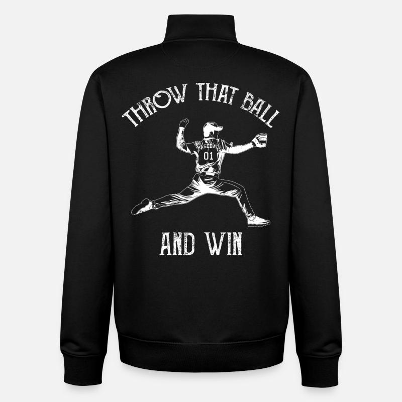 Pitcher - Unisex Organic Zip Sweatshirt by Stanley/Stella - black