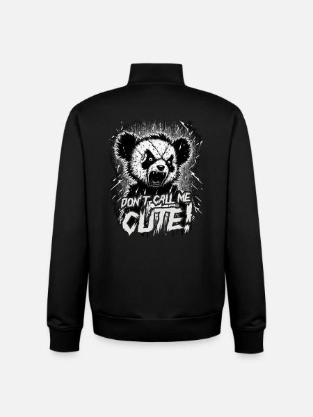 Ne m’appelez pas mignon - Sweat zippé unisexe en coton bio Stanley/Stella - noir