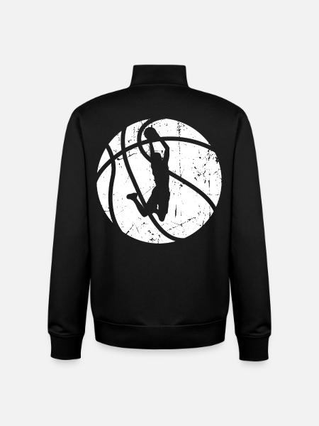 Basketball player - Unisex Organic Zip Sweatshirt by Stanley/Stella - black