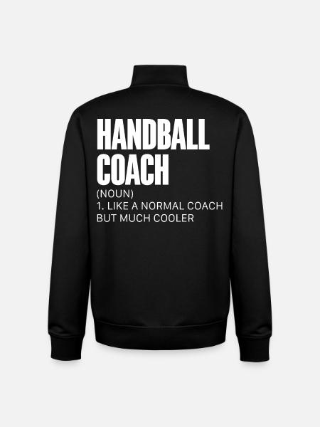 Handball Coach Handball Player - Unisex Organic Zip Sweatshirt by Stanley/Stella - black