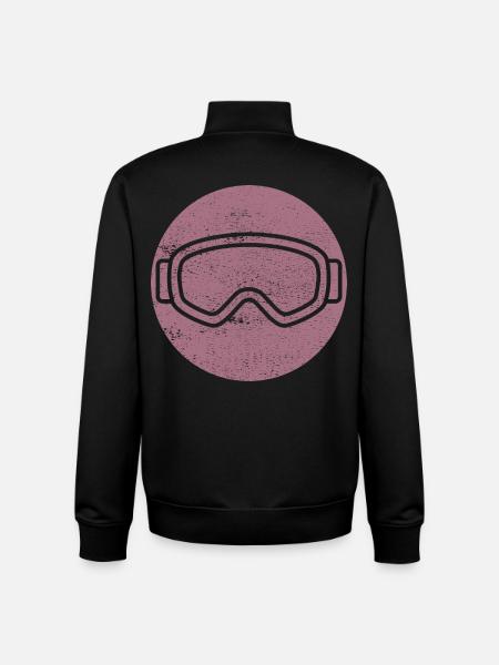 Ski - Ski holiday and skiing retro - Unisex Organic Zip Sweatshirt by Stanley/Stella - black