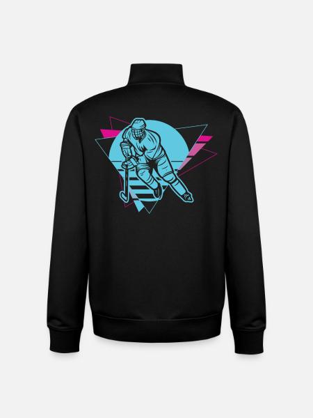 Eishockey - Unisex Organic Zip Sweatshirt by Stanley/Stella - black