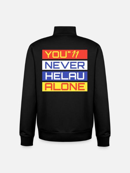 You Never Helau Alone - Unisex Organic Zip Sweatshirt von Stanley/Stella - Schwarz