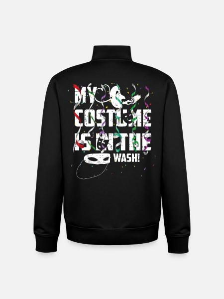Mes costumes sont dans la lessive - Sweat zippé unisexe en coton bio Stanley/Stella - noir