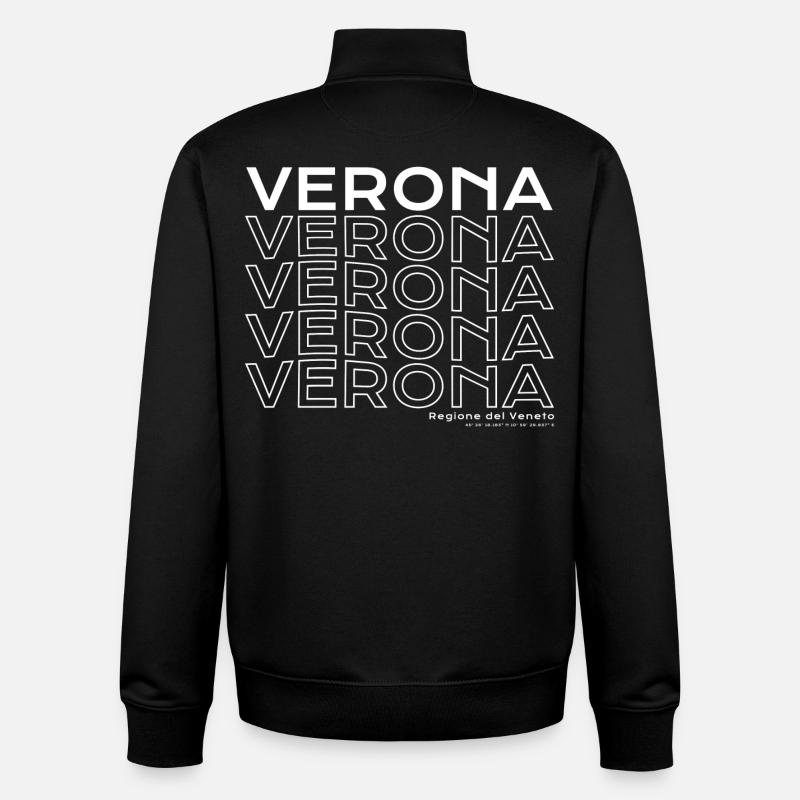 Verona Key Visual: Veneto Review - Unisex Organic Zip Sweatshirt by Stanley/Stella - black
