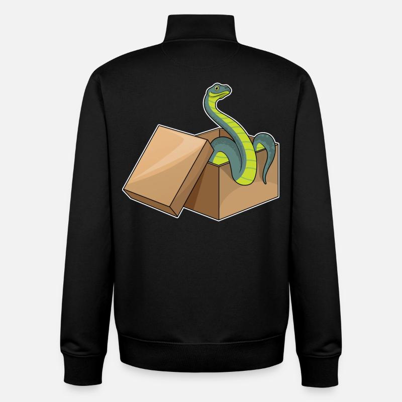Schlange Box - Unisex Organic Zip Sweatshirt von Stanley/Stella - Schwarz
