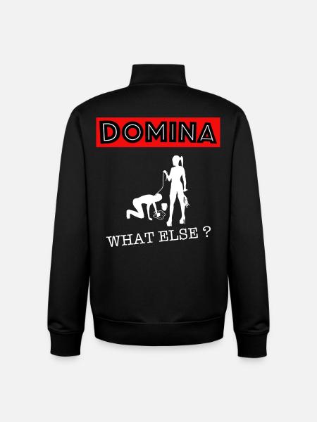 Dominatrix mistress what else? - Unisex Organic Zip Sweatshirt by Stanley/Stella - black