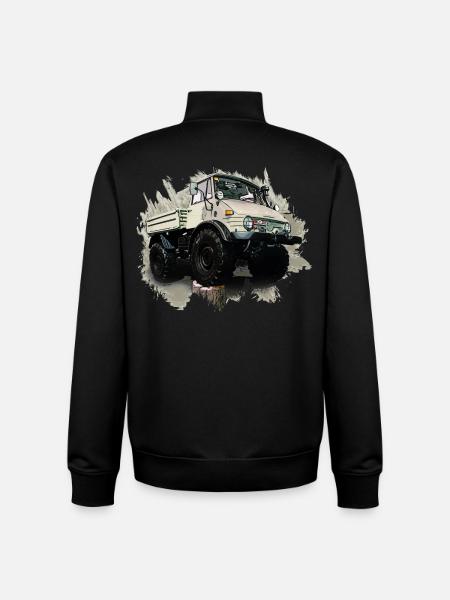 Unimog Oldi - Unisex Organic Zip Sweatshirt by Stanley/Stella - black