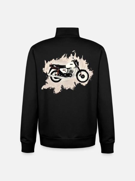 MZ ETZ 150 - Unisex Organic Zip Sweatshirt by Stanley/Stella - black