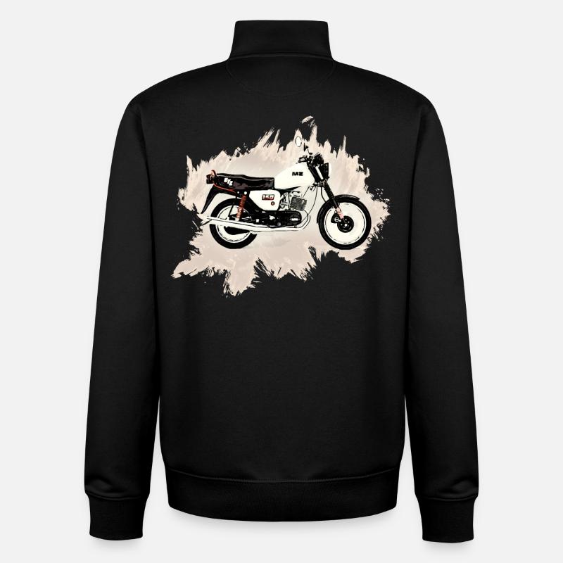 MZ ETZ 150 - Unisex Organic Zip Sweatshirt von Stanley/Stella - Schwarz
