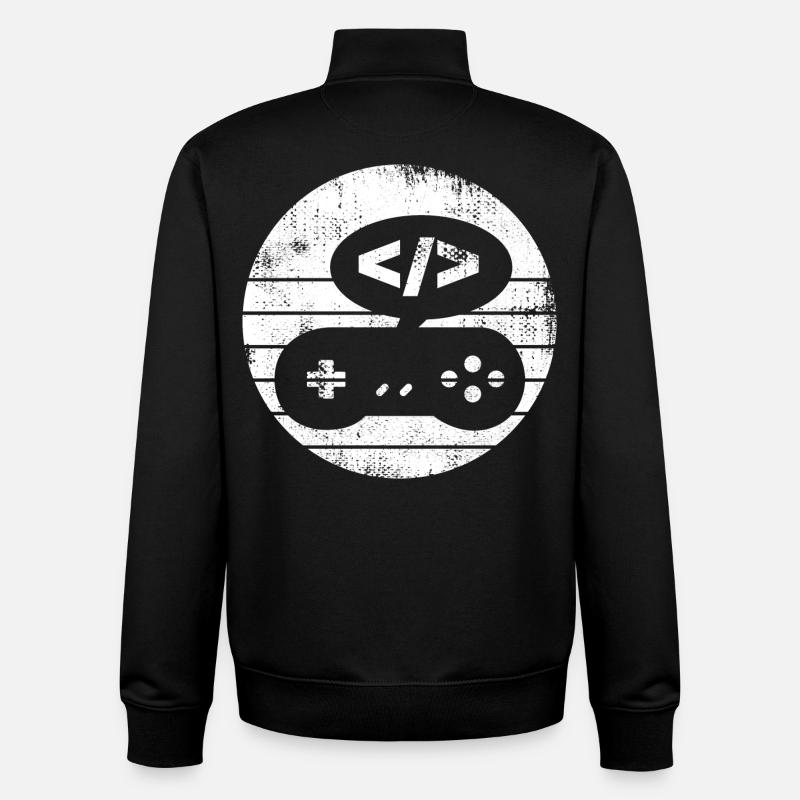Développeur de jeux - Sweat zippé unisexe en coton bio Stanley/Stella - noir