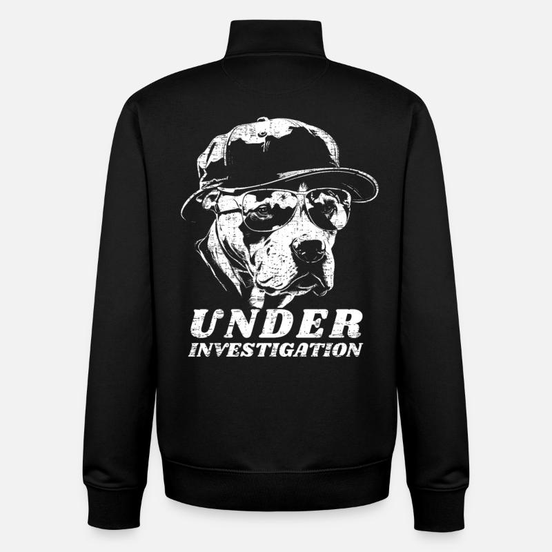 Pitbull - Under Investigation - Unisex Organic Zip Sweatshirt von Stanley/Stella - Schwarz