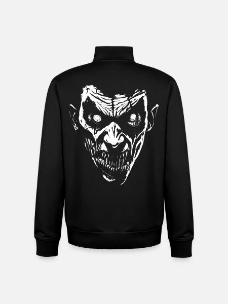 Vampire - Sweat zippé unisexe en coton bio Stanley/Stella - noir