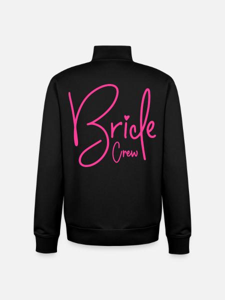 Bride Crew - Unisex Organic Zip Sweatshirt by Stanley/Stella - black