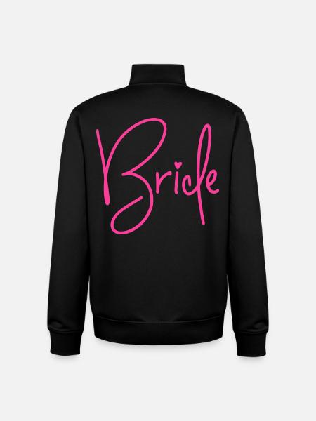Bride - Braut  - Unisex Organic Zip Sweatshirt von Stanley/Stella - Schwarz
