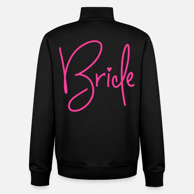 Bride - Braut - Junggesellinnenabschied - JGA 2026 - Unisex Organic Zip Sweatshirt von Stanley/Stella - Schwarz