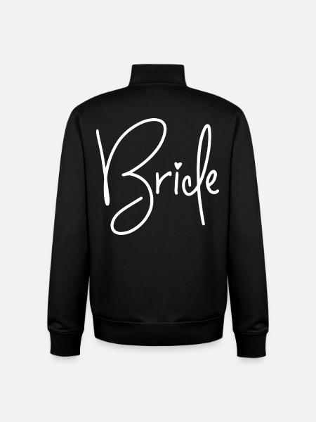 Bride - Braut - Unisex Organic Zip Sweatshirt by Stanley/Stella - black