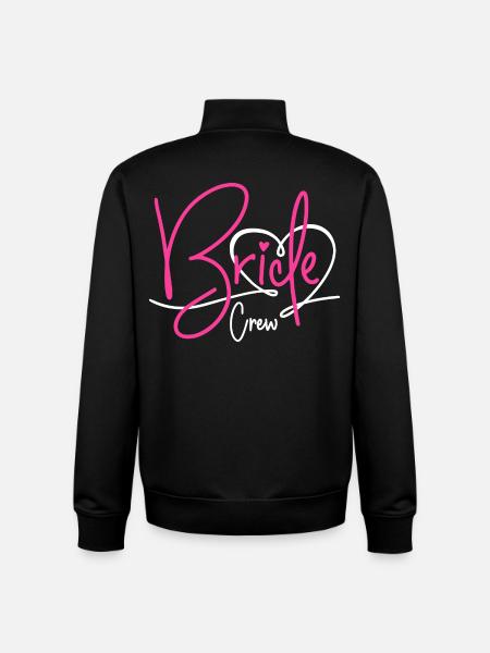 Bride Crew - Unisex Organic Zip Sweatshirt by Stanley/Stella - black