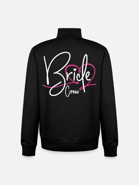 Bride Crew - Unisex Organic Zip Sweatshirt by Stanley/Stella - black