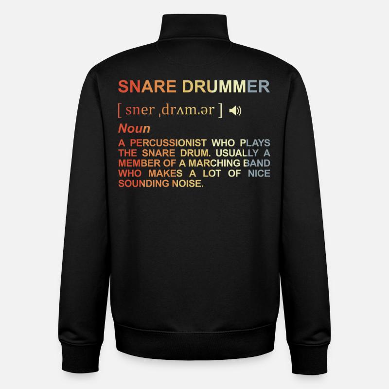 Percussionist Meaning - Unisex Organic Zip Sweatshirt by Stanley/Stella - black