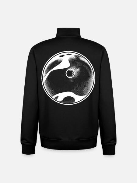 Bowling ball - Unisex Organic Zip Sweatshirt by Stanley/Stella - black