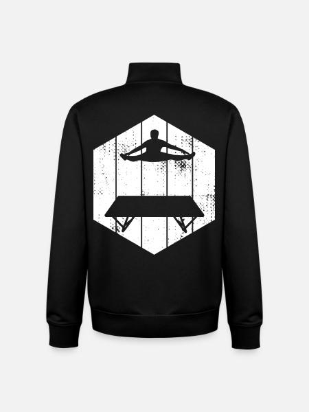 Lustiger Trampolinspringer - Unisex Organic Zip Sweatshirt von Stanley/Stella - Schwarz
