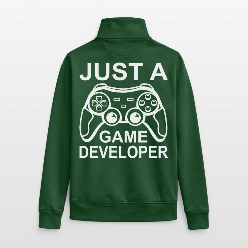 Funny game developer Unisex Organic Zip Sweatshirt by Stanley/Stella