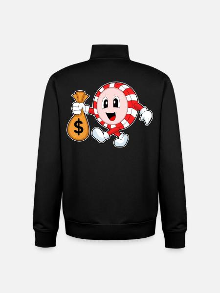 Poker Poker Chips - Unisex Organic Zip Sweatshirt by Stanley/Stella - black