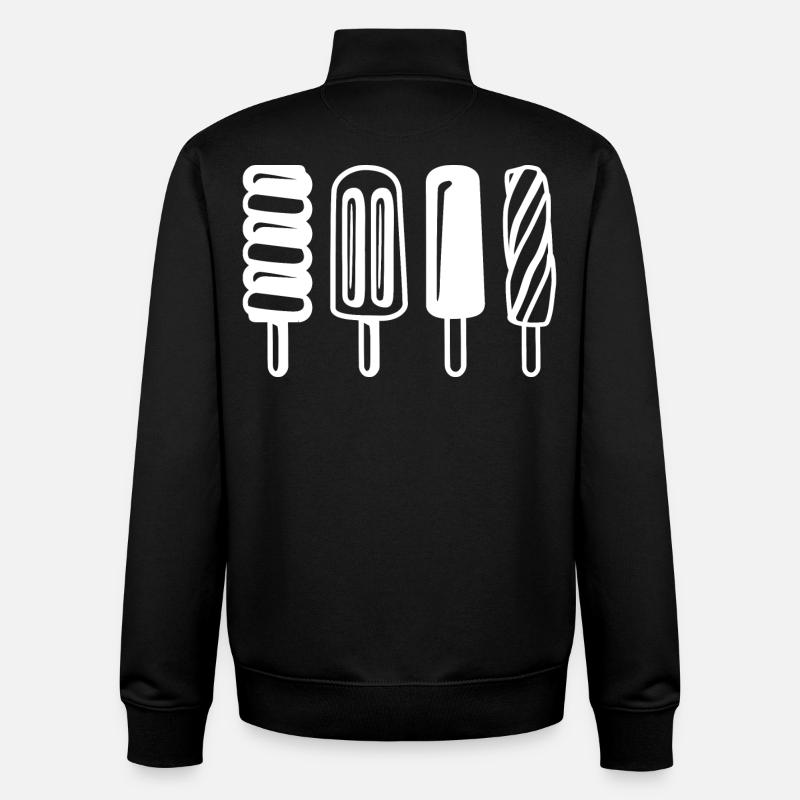 Wassereis - Unisex Organic Zip Sweatshirt von Stanley/Stella - Schwarz