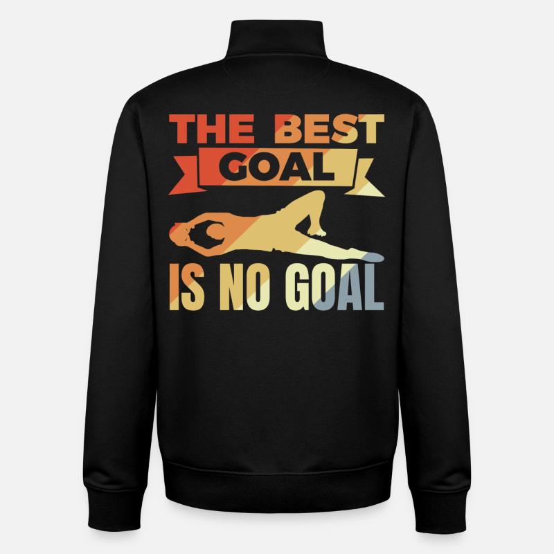 Torwart Spruch - Unisex Organic Zip Sweatshirt von Stanley/Stella - Schwarz