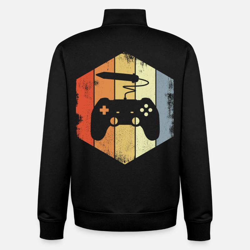 Artiste du jeu - Sweat zippé unisexe en coton bio Stanley/Stella - noir