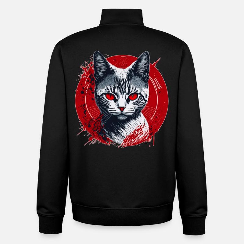Chasseurs dans les ténèbres - Sweat zippé unisexe en coton bio Stanley/Stella - noir