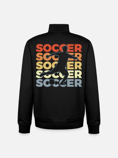 Footballeur - Sweat zippé unisexe en coton bio Stanley/Stella - noir