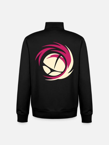 Volleyball - Unisex Organic Zip Sweatshirt by Stanley/Stella - black