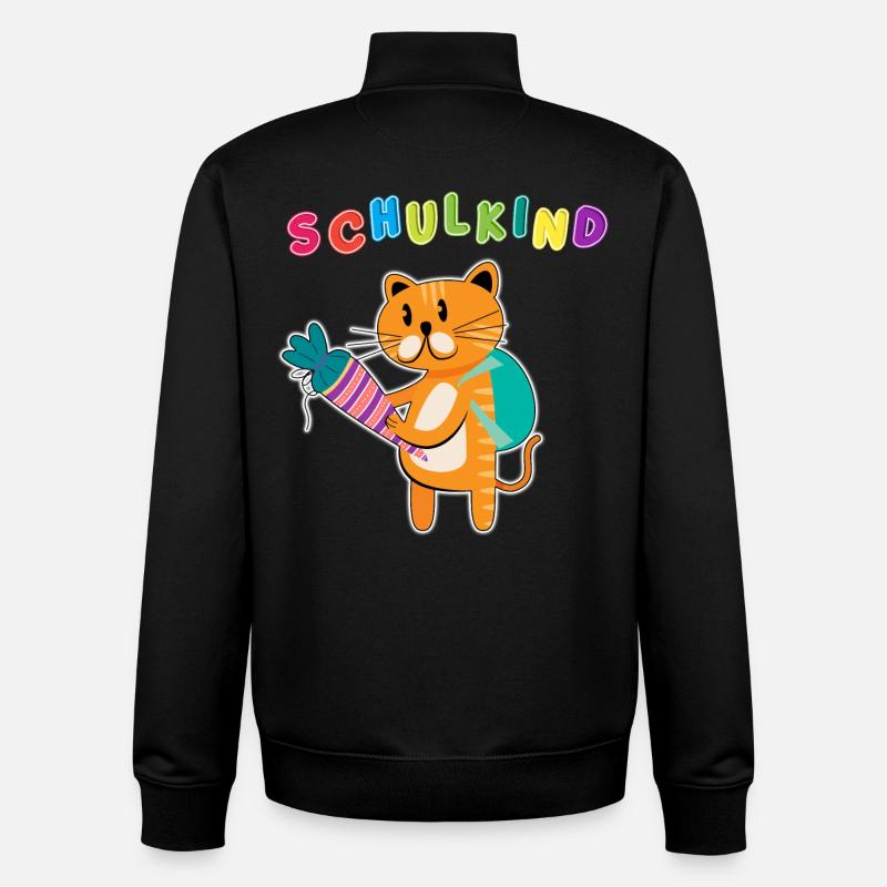 Schulkind Einschulung | Schulanfang ABC-Schütze - Unisex Organic Zip Sweatshirt von Stanley/Stella - Schwarz