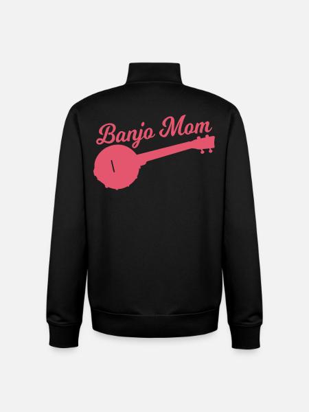 Banjo Player Mother - Unisex Organic Zip Sweatshirt by Stanley/Stella - black