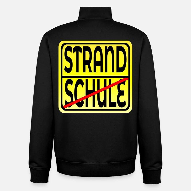 SCHULE ABSCHLUSS FERIENBEGINN - Unisex Organic Zip Sweatshirt von Stanley/Stella - Schwarz