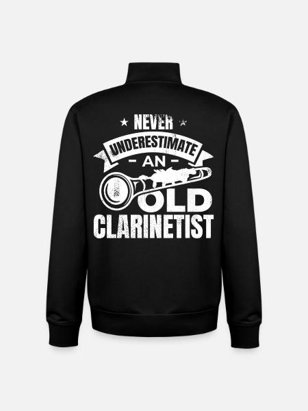 Clarinets Grandpa - Unisex Organic Zip Sweatshirt by Stanley/Stella - black