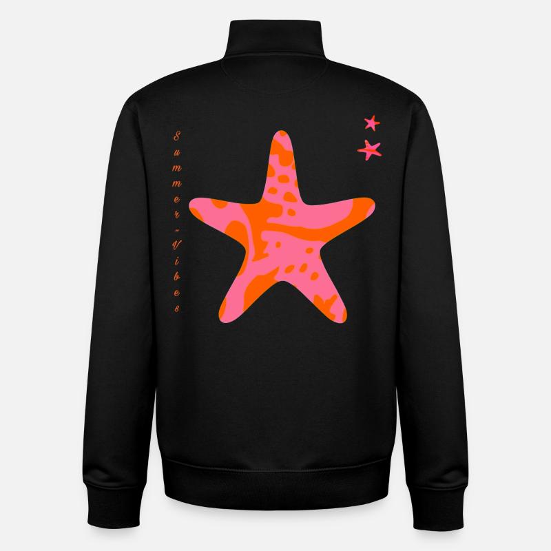 Sei Natur - Unisex Organic Zip Sweatshirt von Stanley/Stella - Schwarz