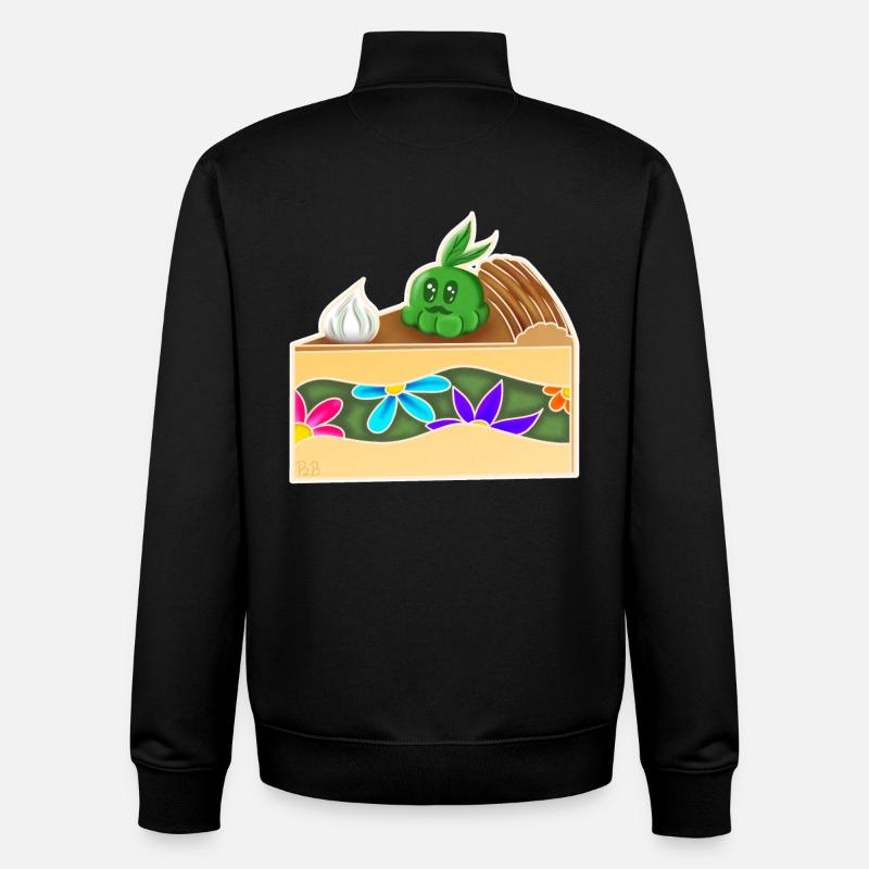 PieceOfCakeGrows! - Unisex Organic Zip Sweatshirt by Stanley/Stella - black