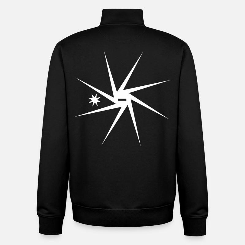 Der fühe Vogel - Unisex Organic Zip Sweatshirt von Stanley/Stella - Schwarz