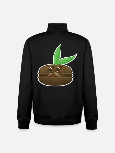 MacaronPousse! - Unisex Organic Zip Sweatshirt von Stanley/Stella - Schwarz