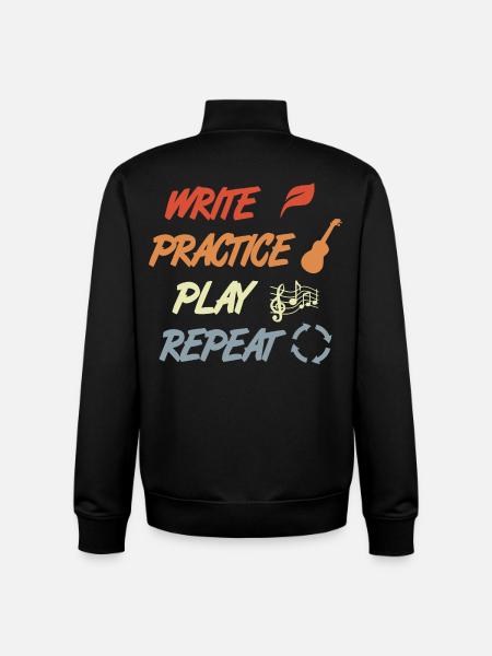 Ukulele Motivation - Unisex Organic Zip Sweatshirt von Stanley/Stella - Schwarz