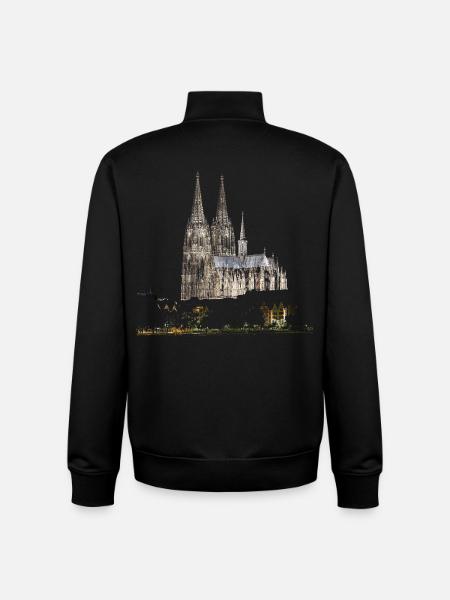 Cologne - Sweat zippé unisexe en coton bio Stanley/Stella - noir