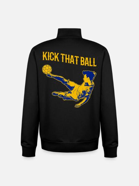Fußballspruch - Unisex Organic Zip Sweatshirt von Stanley/Stella - Schwarz