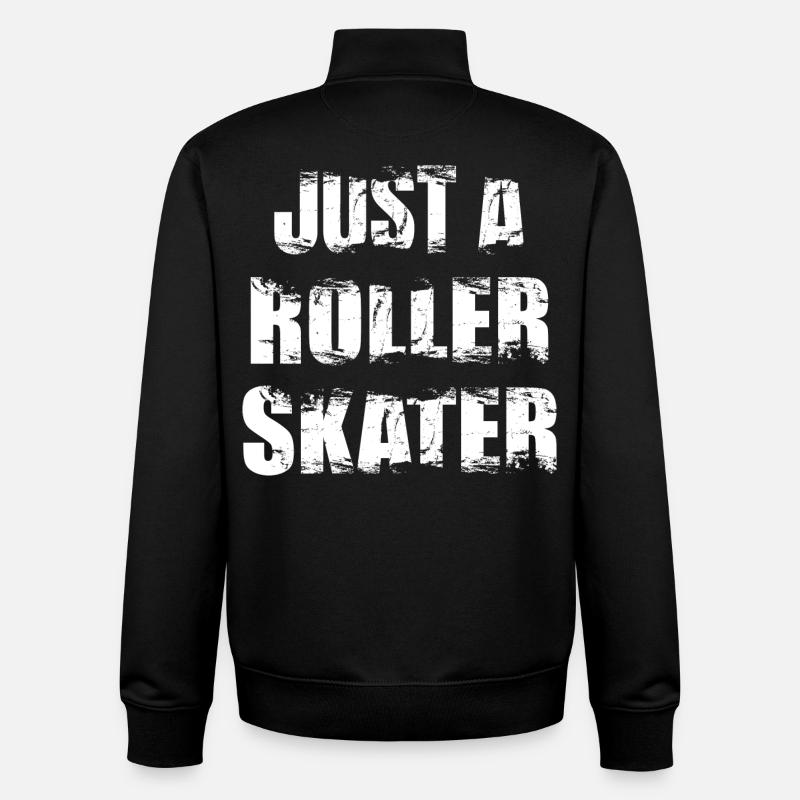Roller skaters - Unisex Organic Zip Sweatshirt by Stanley/Stella - black