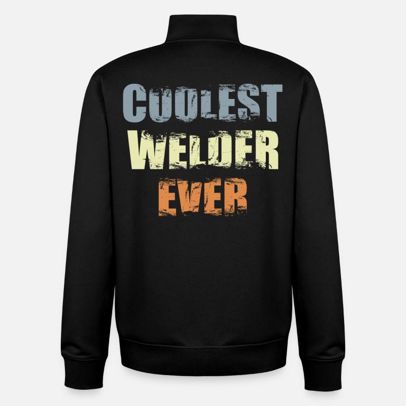 Soudeur cool - Sweat zippé unisexe en coton bio Stanley/Stella - noir